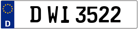 Trailer License Plate